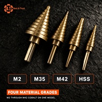 Perçage étagé à trous multiples en Cobalt Hss, 5 pièces avec boîtier en aluminium, 50 tailles, livraison gratuite, CO-Z