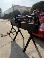 Alat Pembelah Kayu untuk Skid Steer Loader dengan Gearbox & Mesin Diameter 300mm, Aksesoris Mesin Konstruksi untuk Excavator 1-5t
