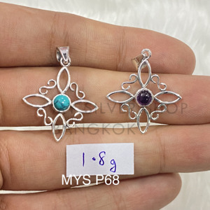 Diseño único Solider 925 Starling Plata Colgante hecho a mano - Product Image 1