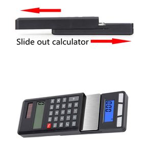 Balança de Bolso Calculadora 500g/0.01g 2 em 1 Portátil Mini Eletrônica para Joias e Diamantes Balança <span class=keywords><strong>Digital</strong></span> para Joias de Ouro - Product Image 6