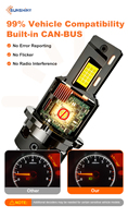 Kit de conversion HID vers LED Sunshiny D-Series 110W, puissance élevée, puces CSP, D1S D2S D3S D4S D8S, ampoules de phare LED super lumineuses 6000K