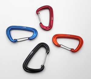 12KN <span class=keywords><strong>D</strong></span> forma Wiregate pesado ligero 7075 de aleación de aluminio de Camping de senderismo al aire libre hamaca gimnasio llavero de bloqueo mosquetón - Product Image 2