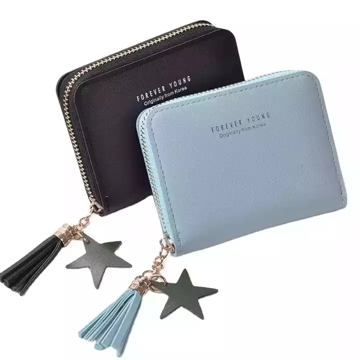 8230349 Matte Leather Small Women Wallet Mini Womens Wallets And Purses Short Female Coin Purse Credit Card Holder