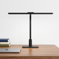 Lampe de bureau LED pliable compacte, lumière de lecture pour protéger les yeux, pour l'étude des enfants, 3 niveaux de luminosité réglables au toucher, lampe de table moderne minimaliste