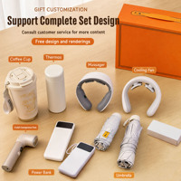 Idée Cadeau 2026 : Coffret Cadeau d'Entreprise – Ventilateur à Compresse Froide + Parapluie + Tasse Isotherme – Articles de Luxe Personnalisables pour Bureau et Entreprise
