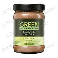 Poudre de superaliments végétaliens Julong OEM à saveur chocolat faible en glucides pour la détoxification et le soutien immunitaire