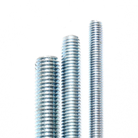 Customized Metric Inch M10 M12 M14 M16 M18 M20 Zinc Plated Carbon Steel Studs & Full Threaded Rods