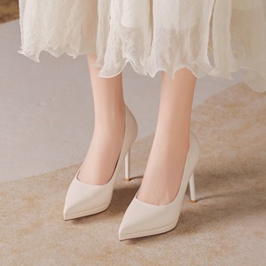 Zapatos de Tacón de Aguja de Charol 1089A con Punta Fina y Tacón Súper Alto de 8 cm, Zapatos de Oficina para Todas las Estaciones, Sin Cordones - Product Image 1