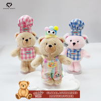 Teddy ISLAND – Nouvelle tenue de chef à carreaux rouges et blancs pour ours en peluche, autorisation mondiale, personnalisation légère possible
