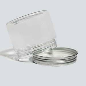 Miệng Rộng Số Lượng Lớn Rõ Ràng Vòng Động Vật Thực Phẩm Đóng Gói Chai Đóng Hộp Pet Giá Rẻ Nhựa Biscuit Cookie Con Chó Điều Trị Jar Với Vít Top Có Nắp Đậy - Product Image 5