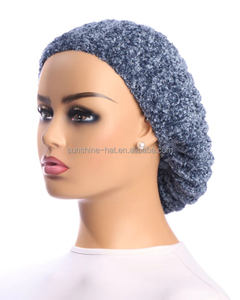 Nouvelle meilleure qualité femmes israël moucheté teinture Chenille Snoods Snoobies et bérets tricoté femmes juives bandeau chapeaux religieux - Product Image 4