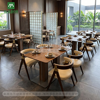 Ensemble de table et de chaises de salle à manger d'extérieur en aluminium moderne de luxe, mobilier de restaurant commercial imperméable pour hôtel, complexe hôtelier, villa