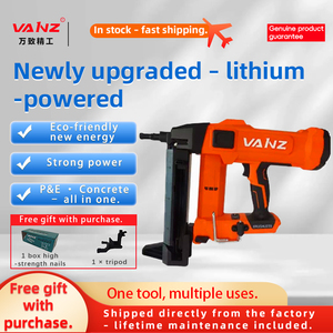 <span class=keywords><strong>Agrafeuse</strong></span> électrique sans fil Vanz de qualité industrielle avec batterie lithium-ion 4.0Ah, moteur sans balais et construction en acier inoxydable pour béton - Product Image 2