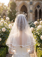 En gros, Écharpe de future mariée, Bandeau et Voile en tissu satiné avec motif Flatcar pour décorations de mariage et de fête de remise des diplômes
