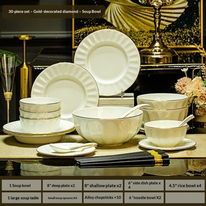 Service de vaisselle en céramique Jingdezhen, personnalisable avec logo, en porcelaine fine, pour la maison, vente en gros - Product Image 6
