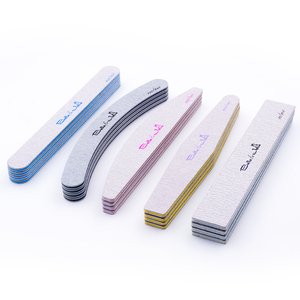Lime à ongles professionnelle double face en papier de verre, grains 80/100/150/180/240, personnalisable avec logo OEM, lime à ongles zébrée <span class=keywords><strong>haut</strong></span> de gamme pour la vente en gros - Product Image 2