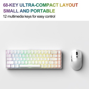 Clavier mécanique portable filaire USB blanc personnalisable pour les joueurs - Product Image 3