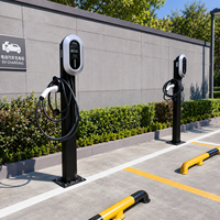 Borne de recharge murale pour véhicules électriques 22 kW AC Type 2, station de recharge intelligente pour maison connectée
