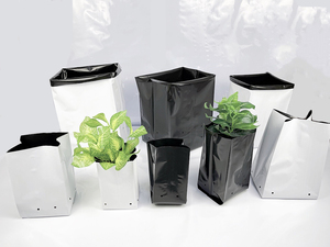 Sacs <span class=keywords><strong>de</strong></span> culture pour plantes en polyéthylène LDPE blanc et noir, résistants aux UV, <span class=keywords><strong>de</strong></span> qualité supérieure, fabriqués par Sunview, avec trous <span class=keywords><strong>de</strong></span> drainage perforés - Product Image 4