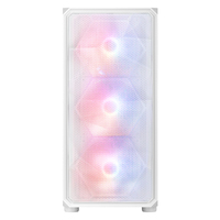 ABKO G40 WH ATX Mid Tower Gaming Case Steel 4x140mm RGB Fan Front Mesh Tempered Glass Top 360mm Radiator Support USB 3.0 Private