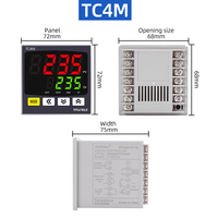 TAXNELE Termostat PID Digital Output Ganda Input Universal TC4S TC4H TC4L TC4M Pengontrol Suhu Regulator 110VAC 220V
