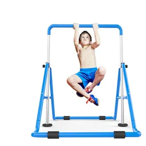 안전 어린이 피트니스 체조 바 장난감 어린이 고르지 않은 바 높이 조절 수평 바 체육관 벤치 조절 가능