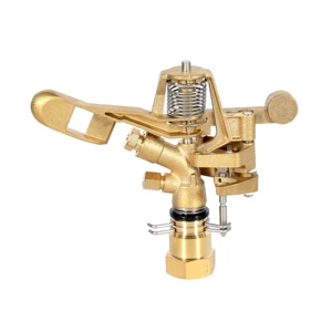 Arroseur <span class=keywords><strong>agricole</strong></span> 3/4, partie de l'irrigation par aspersion, arroseur circulaire en laiton, arroseur à impulsion en laiton - Product Image 1