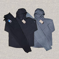 Ensemble de sport OEM pour homme : survêtement d'automne (veste + pantalon) pour la course, le fitness et le jogging – Tenue d'entraînement 2 pièces