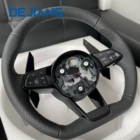 Volant de voiture en cuir pour Audi 2014 2015 2016 B9 Q5 A3 S3 S8 R8 RS3 S6 A4 A5 A6 avec palettes de changement de vitesse, compatible OEM pour la conduite
