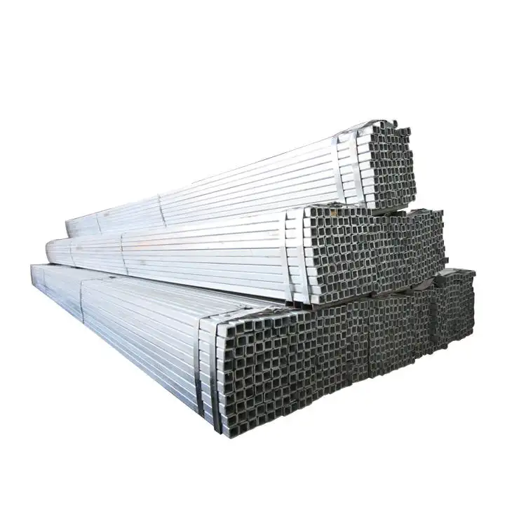 Kare galvanizli yapısal Erw dikdörtgen çelik boru Ton başına 25*50 ön içi boş bölüm demir fiyatı