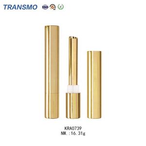 Étui à rouge à lèvres en aluminium doré personnalisé, vide, mince, de luxe, pour baume à lèvres, tube rechargeable - Product Image 2