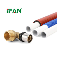 Raccords à sertir en laiton noir IFAN 16-63 mm pour tuyaux de plomberie multicouche PEX-AL-PEX