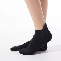 Chaussettes de yoga et de Pilates antidérapantes avec grip, respirantes, en coton et maille, unisexes