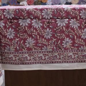 ผ้าคลุมโต๊ะดีไซน์เนอร์พิมพ์ลายทำจากผ้าฝ้ายออร์แกนิกทำมือทนทานของตกแต่งบ้านสำหรับงานแต่งงานสำนักงาน - Product Image 6