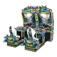 Nouvelle conception de machine de jeu électronique de simulation de vol, jeux d'arcade de course d'avions, 2 joueurs, à monnayeur, en anglais