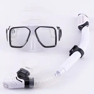 Quality Assurance Diving Mask With Snorkeling Soft Silicone Diving Mask Snorkel Set For Underwater Activities