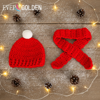 Mini-ornement de Noël écologique fait main, poupée moderne et tendance avec écharpe et bonnet tricotés, pour enfants, 100 pièces en polyester