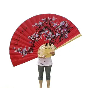 Di alta Qualità Su Ordinazione di Stampa di Grandi Dimensioni Della Parete Cinese Fan di Bambù 90 centimetri 160 centimetri