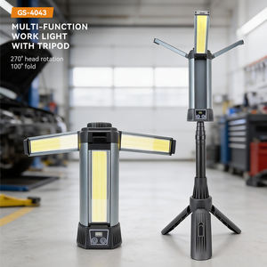 Lampe de travail portable COB LED, lumière puissante, étanche IP54, 20W, corps en aluminium, trépied, lampe de travail rechargeable pour entrepôt - Product Image 2