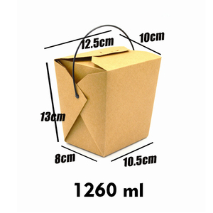 Dùng một lần 16/26/32 oz cấp thực phẩm giấy mì hộp với xử lý cho Take-Away outboxes - Product Image 6