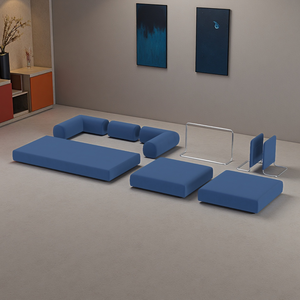 Ghế sofa giường đa năng, chất liệu vải ép kiểu dáng thời trang, đóng gói cuộn chân không, mút dày, phù hợp với căn hộ nhỏ, gác xép, phòng khách, có thể tháo rời. - Product Image 5