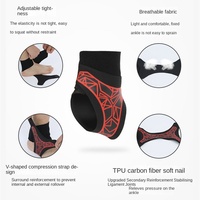 Attelle de cheville athlétique unisexe réglable personnalisable, respirante et fine, pour le basketball et le football, anti-entorse - Grande vente