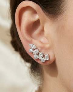 14K Gold Trendy Natural Stone Bezel Setting <b>Earrings</b> | Handmade <b>Fine</b> Jewelry | Party | Factory Direct Wholesale - Product Image 2