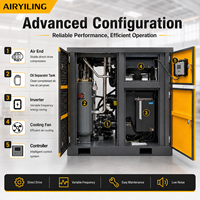 Compresseur d'air à vis VSD 15 kW 20 CV à entraînement direct haute efficacité, système de machinerie industrielle