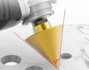 高品质10/38/50毫米真空钎焊金刚石斜角芯斜角钻头埋头钻头 - Product Image 5