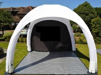 Tente gonflable de camping, auvent gonflable, tente avec portes amovibles