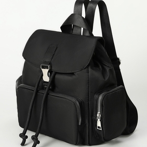 Sac à dos de voyage unisexe imperméable en nylon écologique avec blocage RFID, cadre externe, bretelles arquées et poignée rigide - Product Image 3
