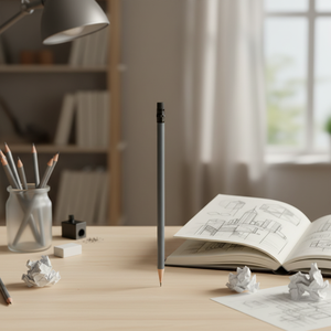 Penna in Metallo Grigio Diametro 7,3mm Lunghezza 190mm Larghezza di Scrittura 0,9mm Durezza 0,5mm-0,7mm - Product Image 2