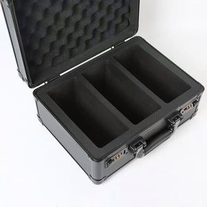 Aluminum Alloy Three Slot Rating Card Brick Box, Card Storage Box, Rating Card Brick Card Box, <b>Large</b> Capacity Storage Tool - Product Image 1