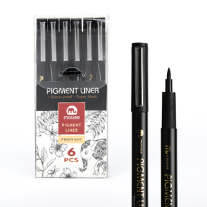 Mobee P-621A6 hochwertiges Fineliner-Markierung sset Fabrik großhandel mit feinem Punkt marker auf Wasserbasis für Künstler - Product Image 1